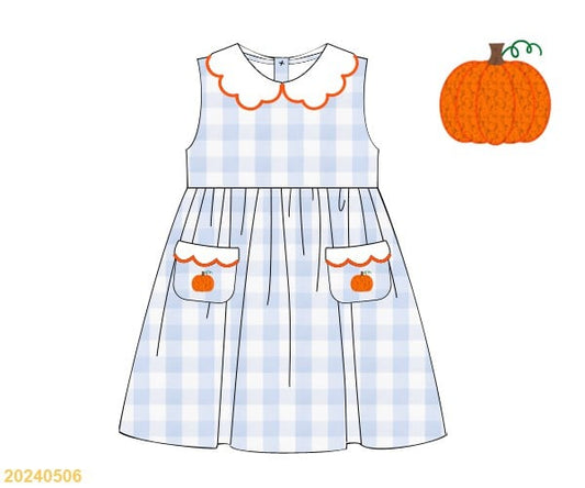 FALLCollection:  Gingham Pumpkin Dress