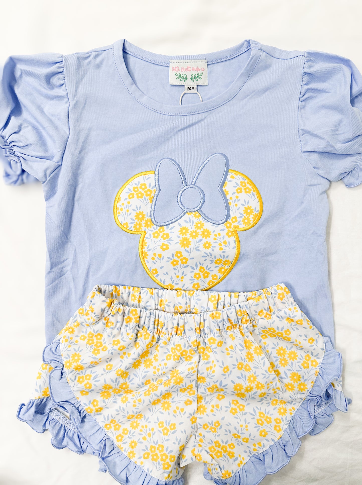 Magical Moments Collection: Floral Minnie Shorts Set