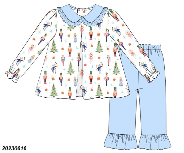 CHRISTMAS COLLECTION: Nutcracker Pants Set GIRLS