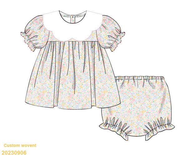 Spring Collection: Frannie Floral Diaper Set