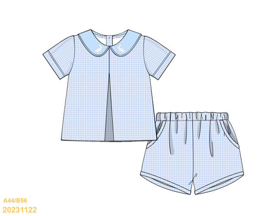 EASTER COLLECTION: Gingham Bunny Shorts set