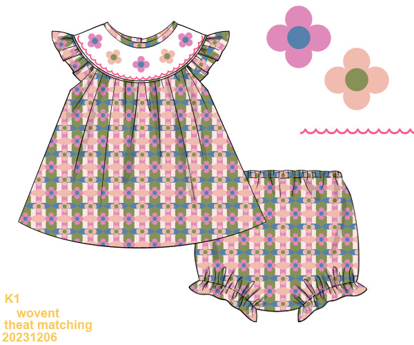 Spring Collection: Retro Floral Bloomer Set