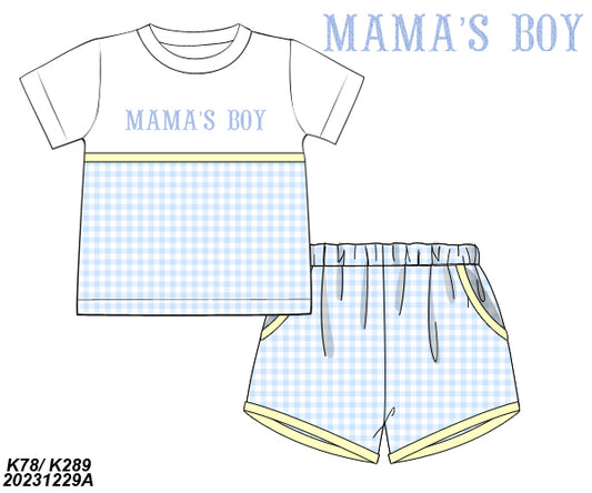 Spring Collection: Mama's Boy Shorts Set