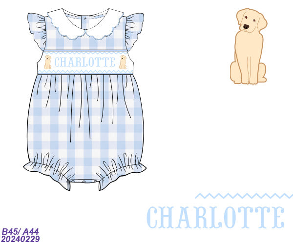 Pre order: Puppy Name Smock