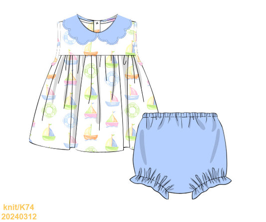 SUMMER Collection: Sail Away Bloomer Set