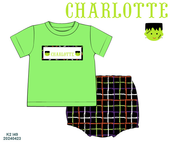 PRE ORDER: Frankenstein Diaper Set