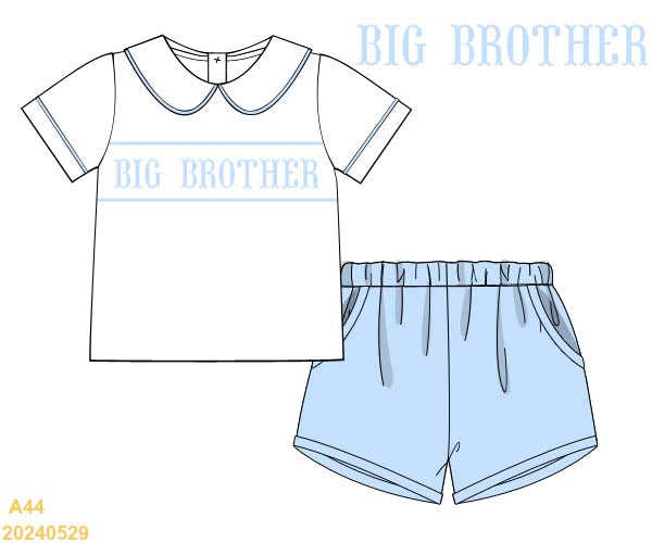 COMING HOME COLLECTION: Big Brother Shorts Set