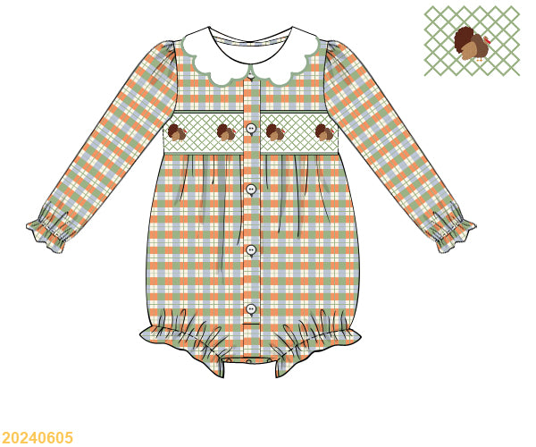 Fall Collection: Smocked Turkey Bubble