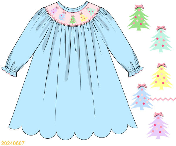 CHRISTMAS COLLECTION: Colorful Tree Dress