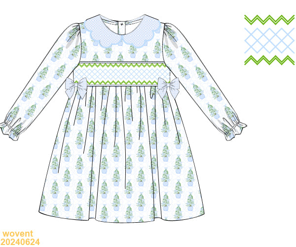 CHRISTMAS Collection: Geometric Tree Dress