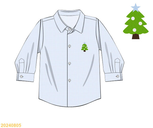 CHRISTMAS Collection: Geometric Tree Polo