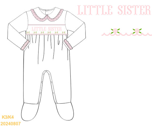 CUSTOM PRE ORDER: Simple Floral Layette