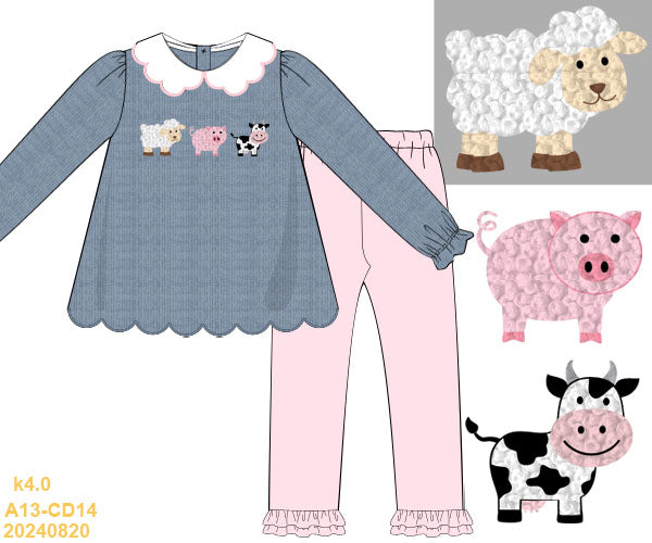 Winter collection: Farm Friends Pants Set