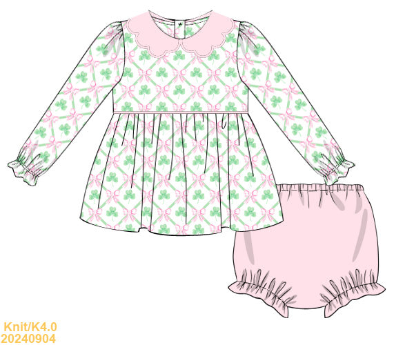 PRE SALE: Pink Shamrock Bloomer Set