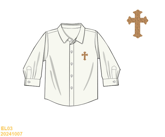 SPRING PRESALE: Linen Cross Button Down