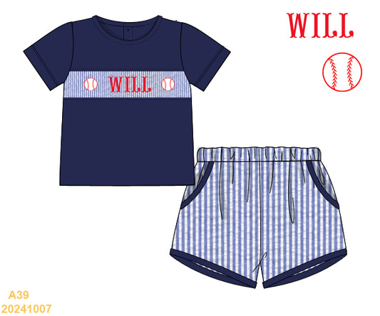 CUSTOM PRE SALE: BASEBALL SHORTS SET