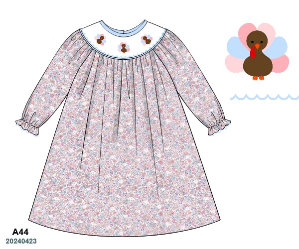 Floral Turkey Dress