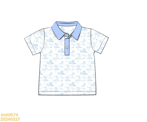 Puppy Toile polo