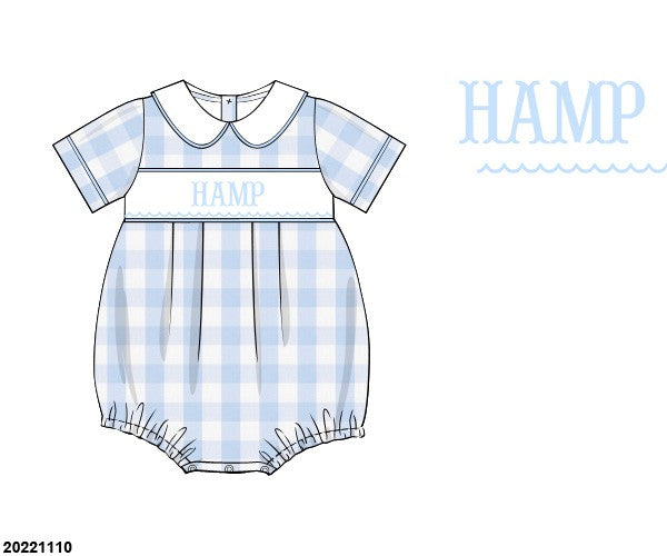 PRE ORDER: Boys Blue Check Bubble