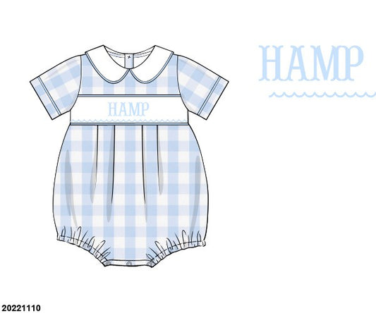 PRE ORDER: Boys Blue Check Bubble