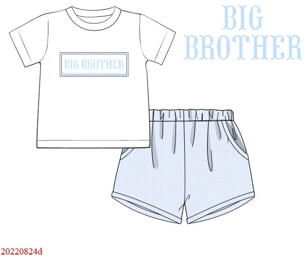 Coming Home Collection: Big Brother Shorty shorts set