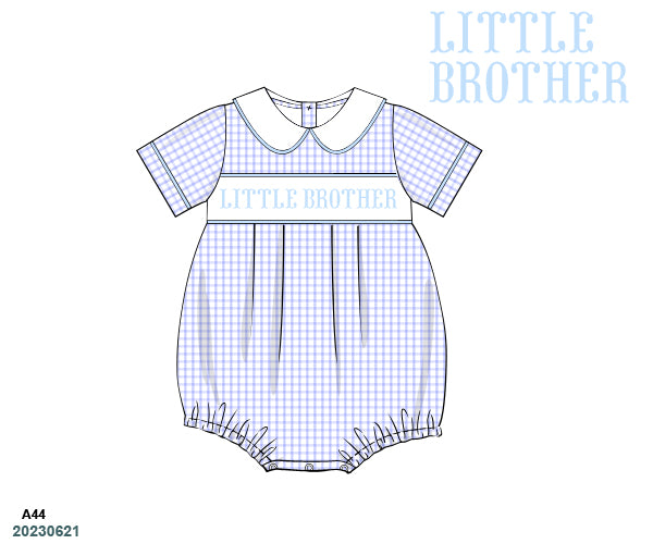 NEWBORN COLLECTION: Windowpane Little Brother Bubble