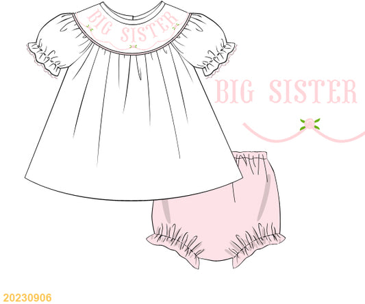 Big Sister Bloomer Set pink