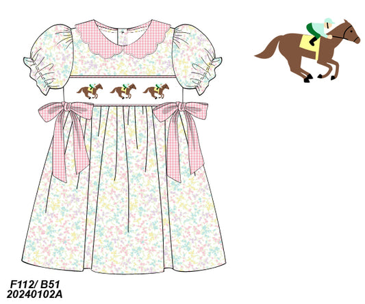 Spring Collection: Smocked Racehorse Dress