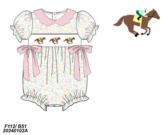 Spring Collection: Smocked Racehorse Bubble