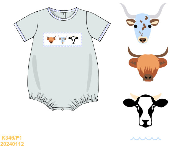 Fall Collection: Smocked Cow Knit Bubble