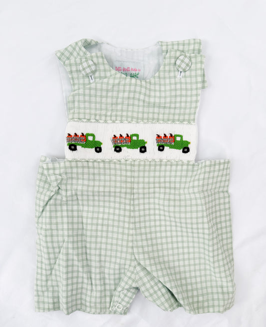 Fall Collection: Pumpkin Truck Shortall