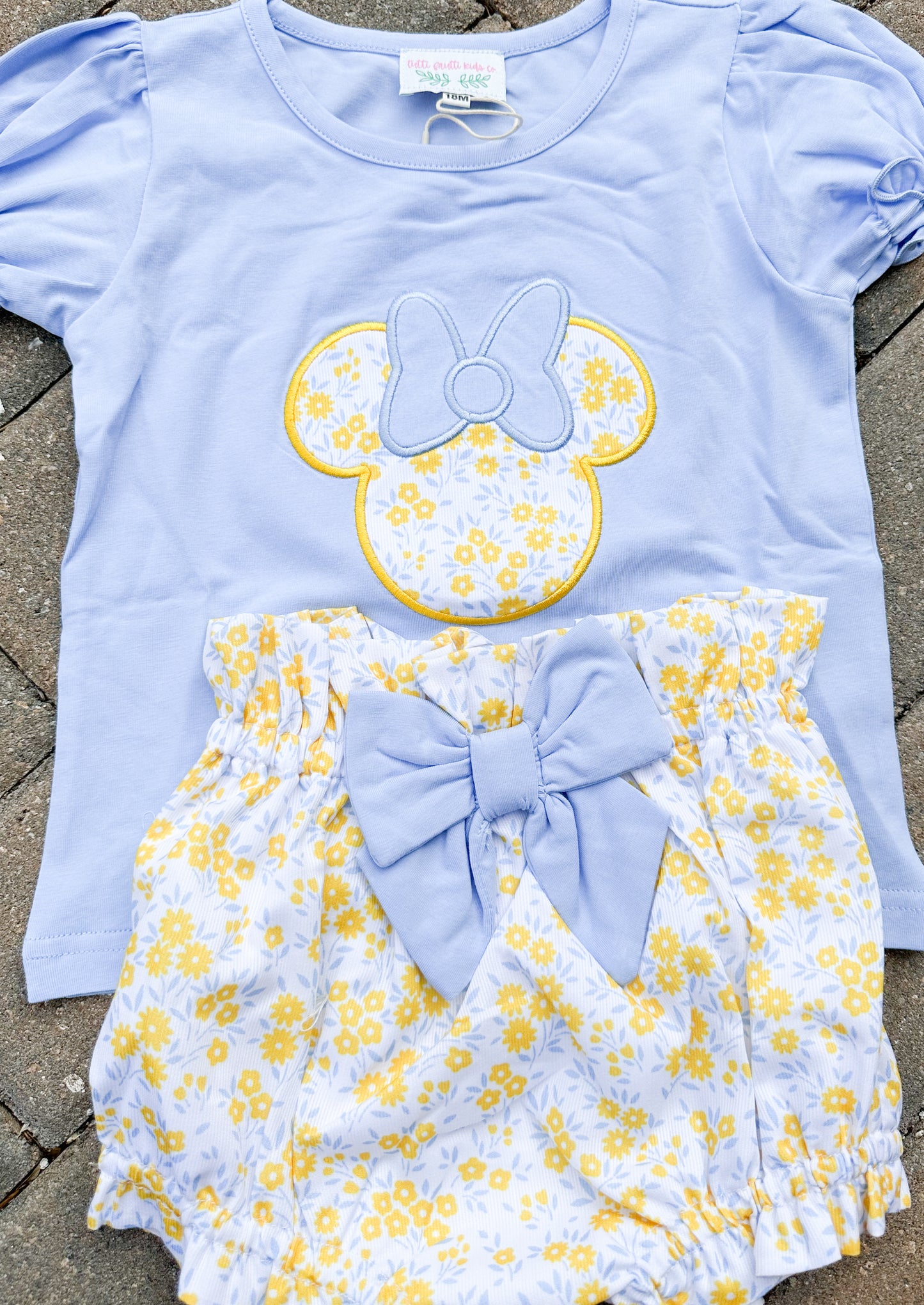 Magical Moments Collection: Floral Minnie Shortie Set