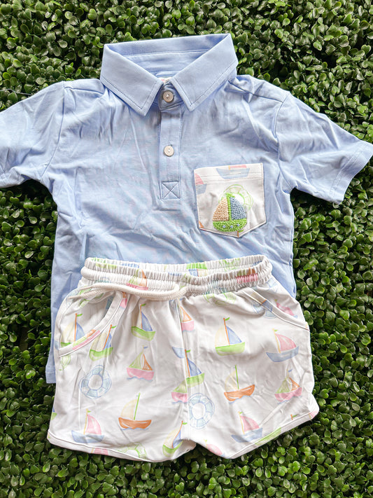 Summer Collection: Sail Away Shorts Set