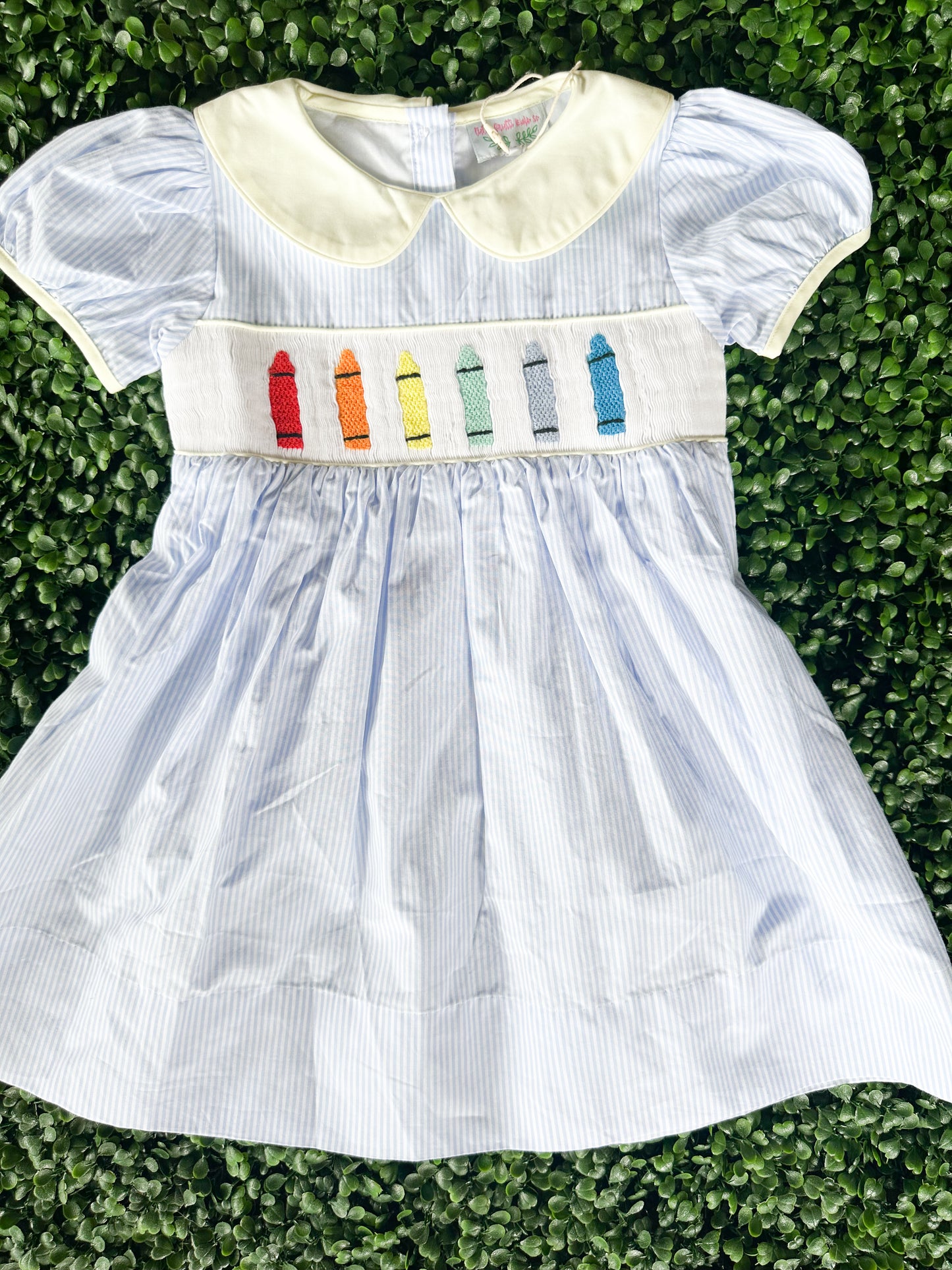 SCHOOL COLLECTION: Crayon Smocked Dress