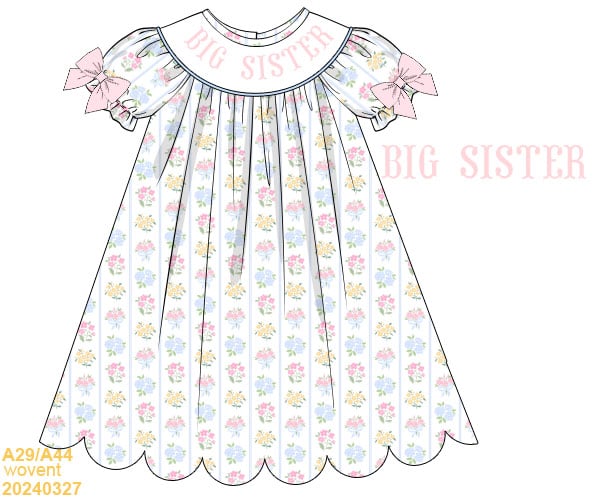 Floral BIG SISTER Dress