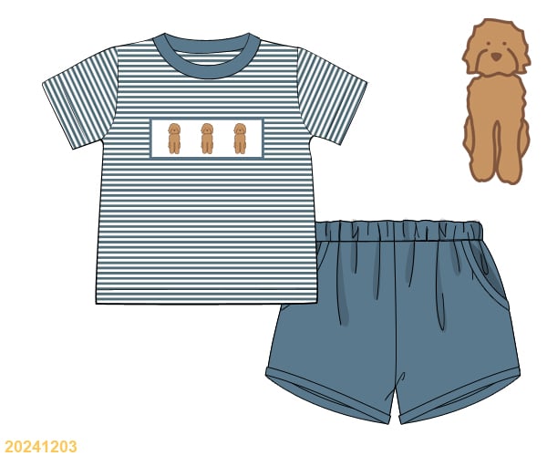 SPRING PRE SALE: Doodle Shorts Set