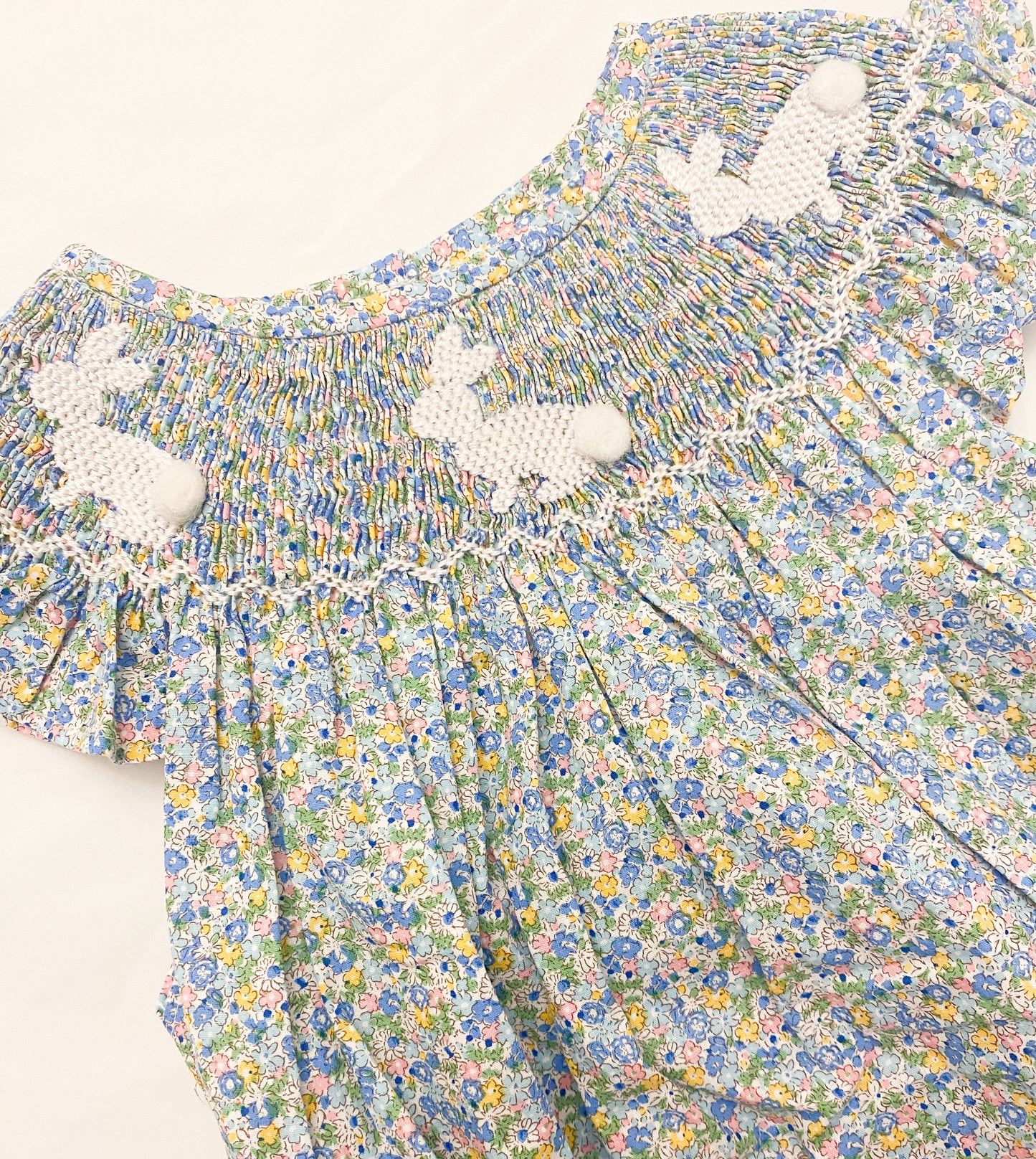 SPRING PRE SALE: Floral Bunny Diaper Set