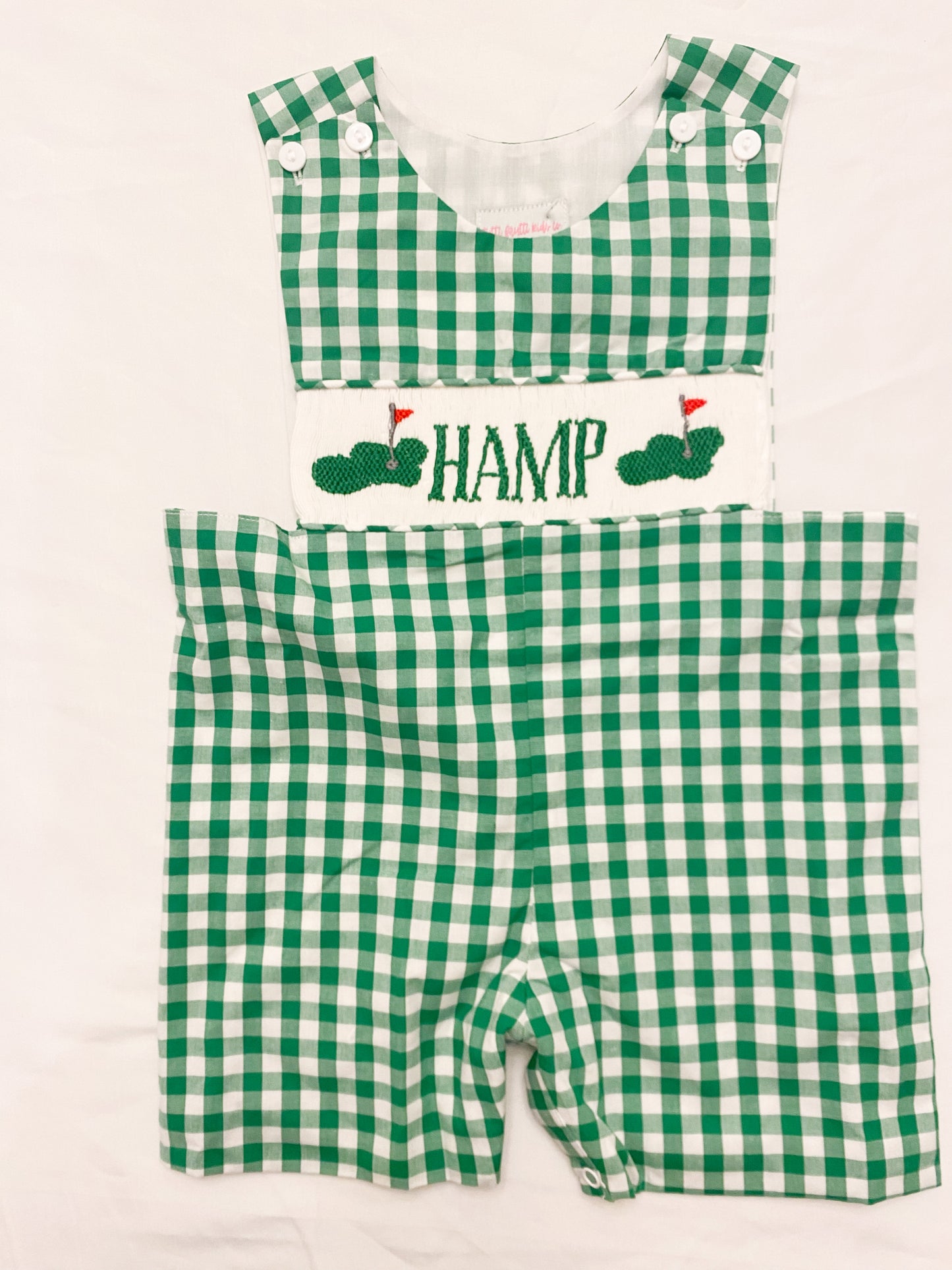 PRE ORDER: Boys shortall name smock